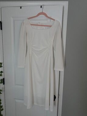 white dress
